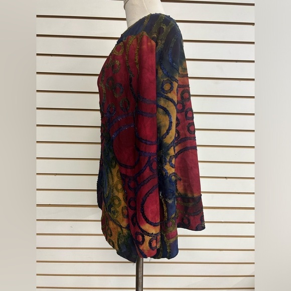 Ali Miles Multicolor Abstract Women's Top - Picture 2 of 8